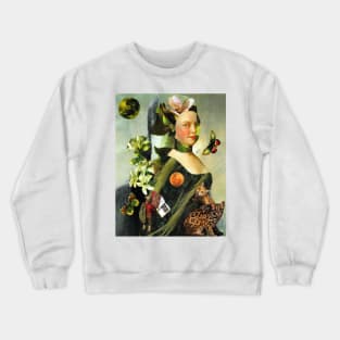 Victorian Cat Lady Book Lover Forest Fairy Crewneck Sweatshirt